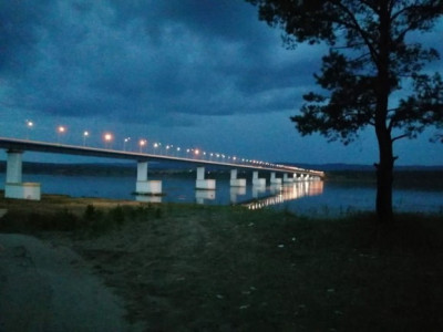 Мост через реку Ангара.